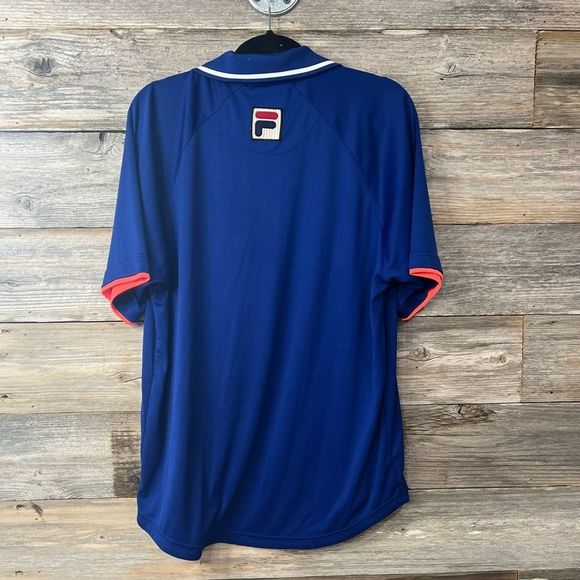 Fila Sony Miami Open Tennis Official Gear Dry Fit Style Shirt Large - Picture 3 of 4